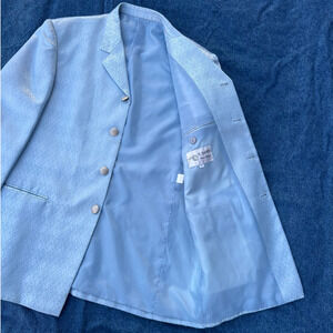 90s Il Canto diamond satin zoot suit coat